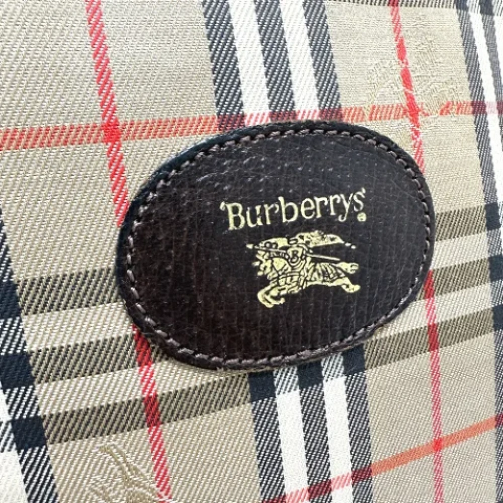Burberry Vintage Pre-owned Fabric pouches Beige Heren