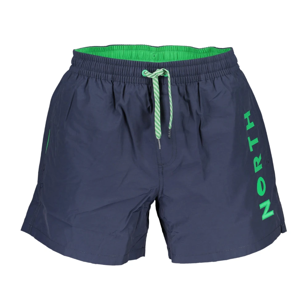 North Sails Blauwe Heren Zwemboxershorts met Contrastdetails Blue Heren