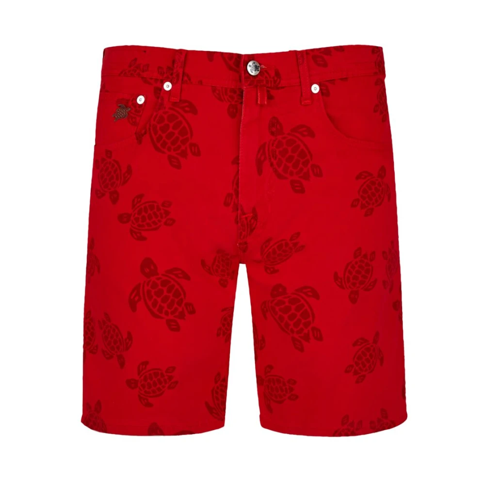 Vilebrequin Heren Bermuda Shorts met 5 Zakken Red Heren