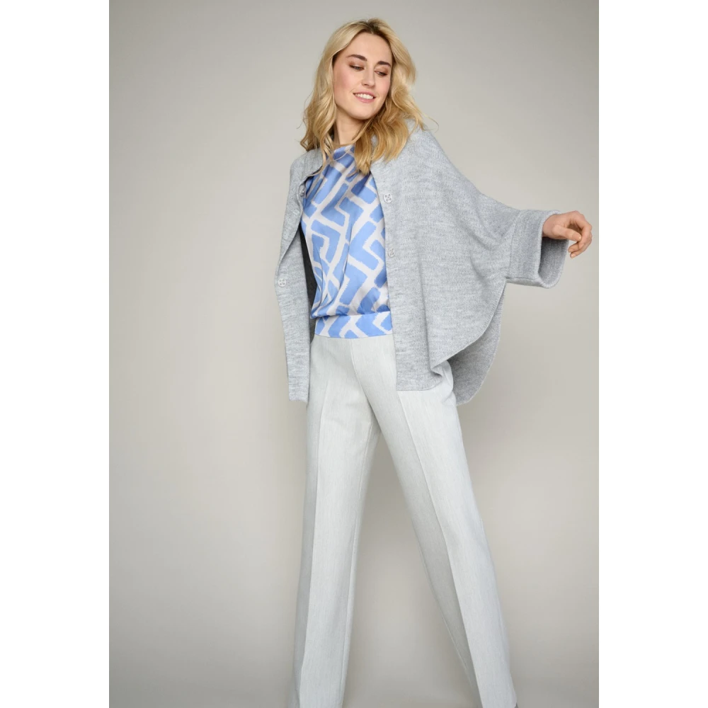 Marie Méro Grafische Print Blouse Tuniek Blue Dames