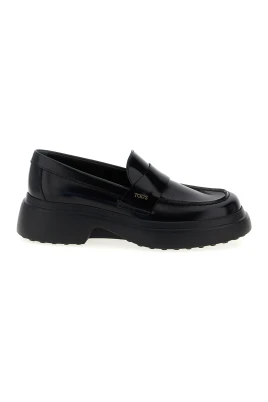Loafers i borstat kalvskinn