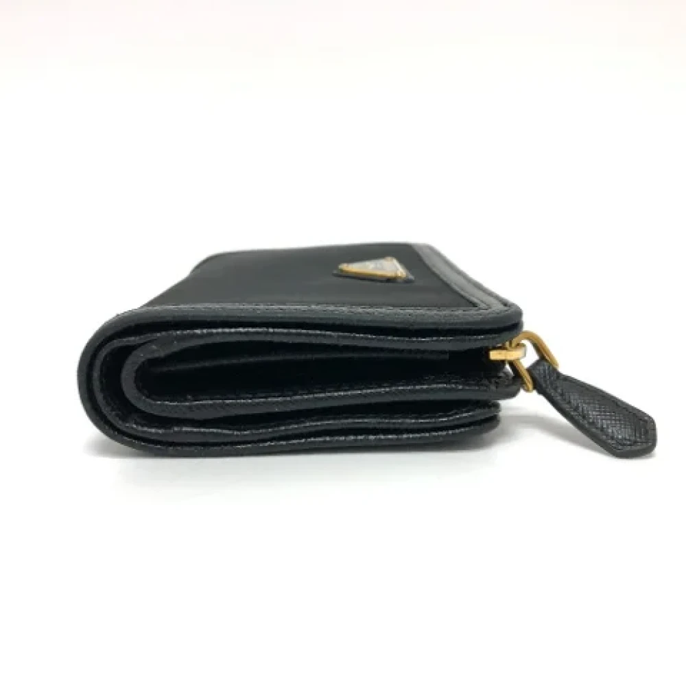 Prada Vintage Pre-owned Leather wallets Black Dames