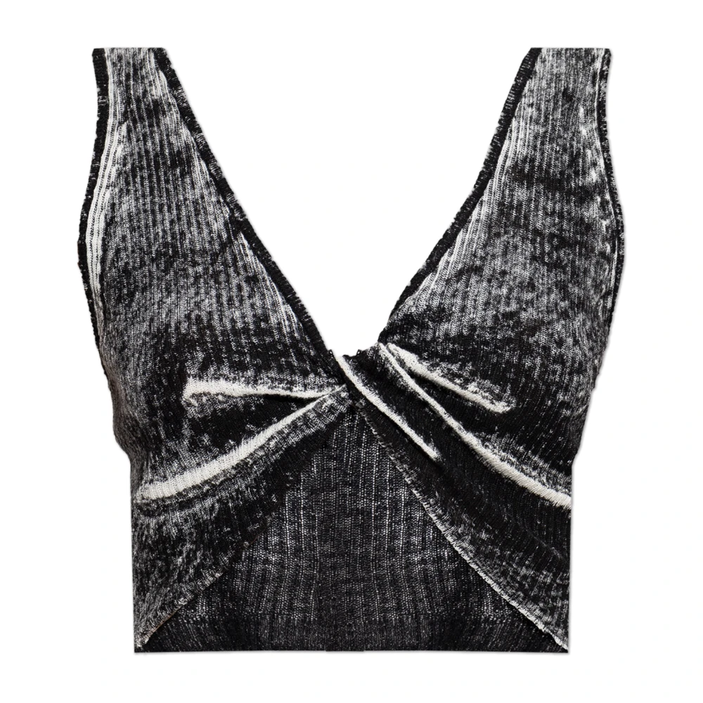 Diesel Kvinno Svart Toppar Dam, S, M-Lilas Tank Top