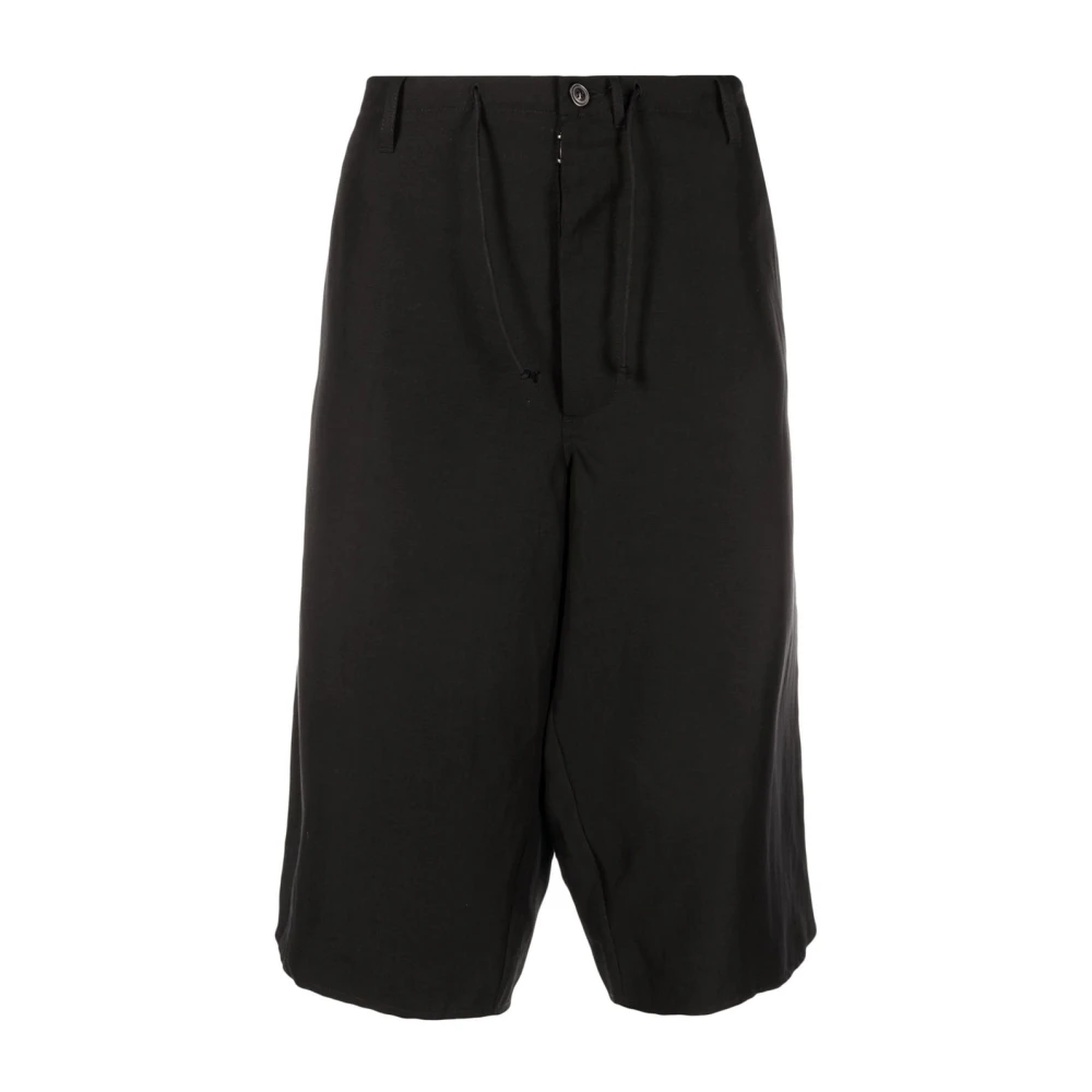 Maison Margiela Zwarte Linnen Viscose Shorts Ss22 Black Heren