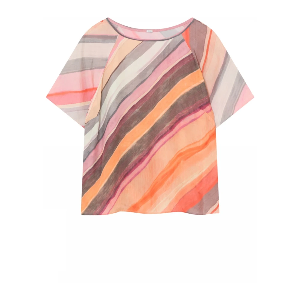 Gustav Amanda T-Shirt met Wijde Mouwen Multicolor Dames