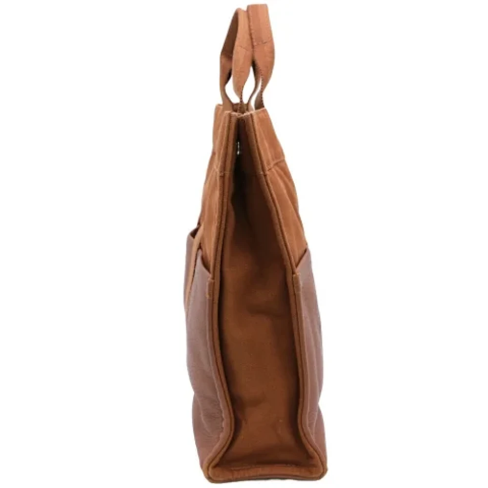Hermès Vintage Pre-owned Canvas handbags Brown Dames