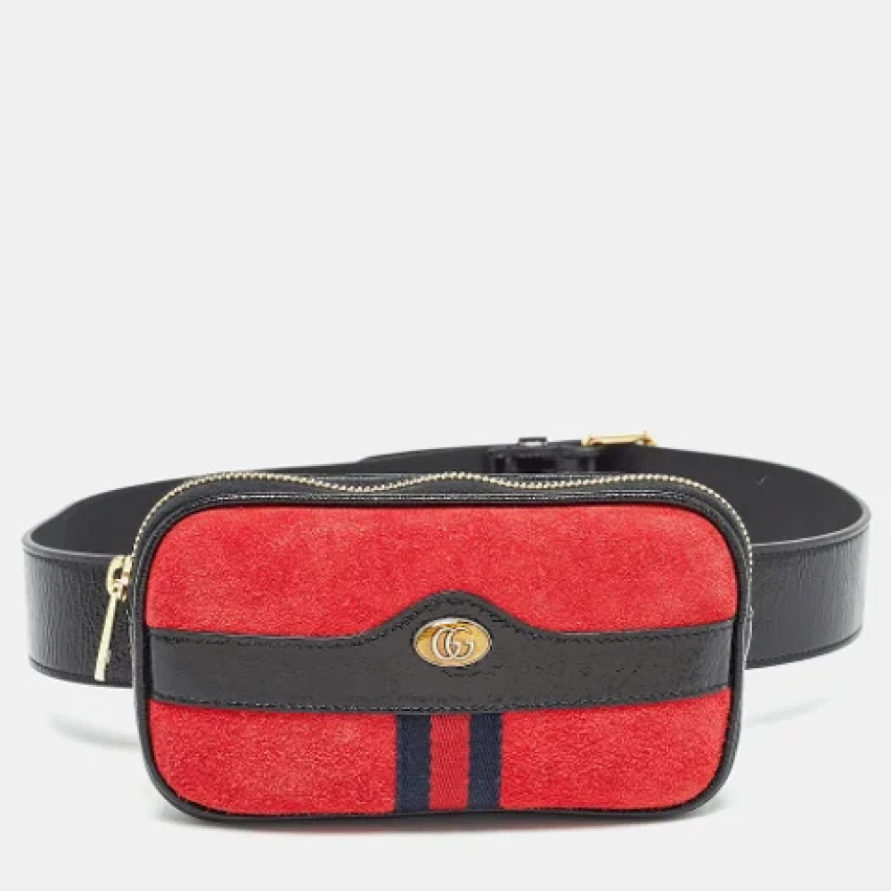 Gucci Vintage Pre-owned Leather gucci-bags Red Dames