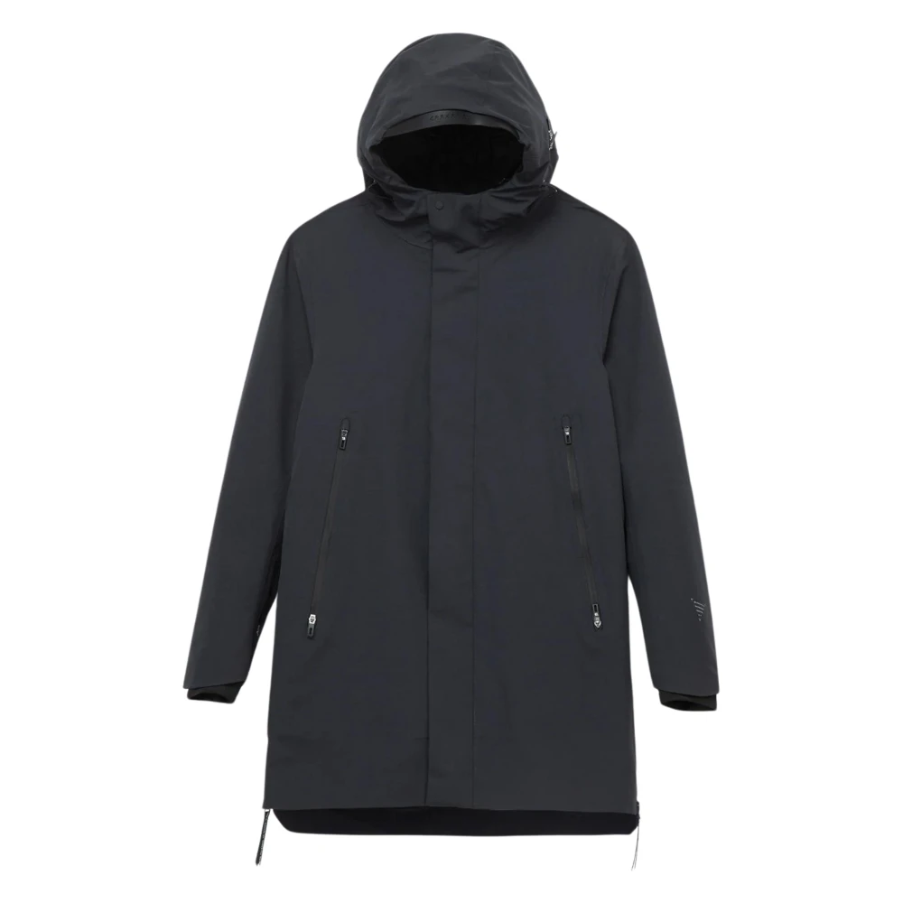 Krakatau Parka Jas Donkergrijs Black Heren
