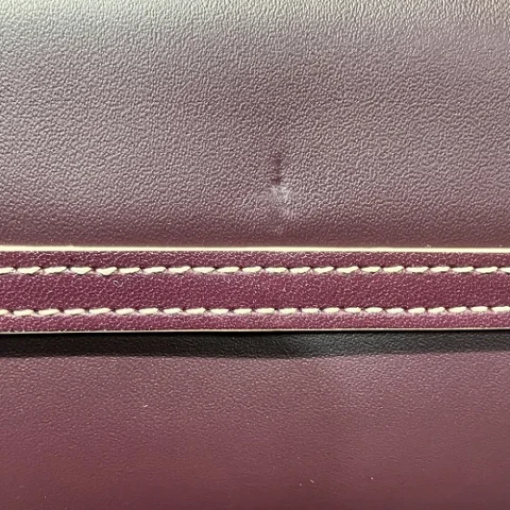 Louis Vuitton Vintage Pre-owned Leather wallets Purple Dames