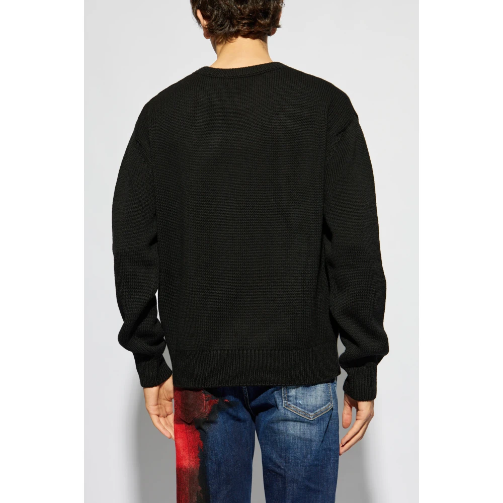 Dsquared2 Wollen trui Black Heren