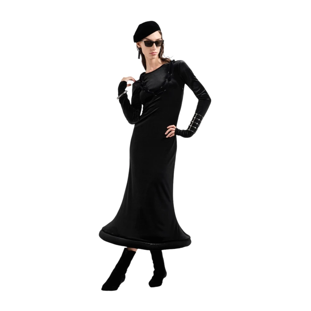 Emporio Armani Elegante Jurk voor Vrouwen Black Dames