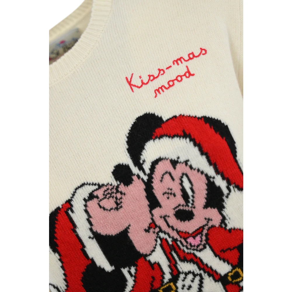 MC2 Saint Barth Disney Sweater Cream Beige Dames