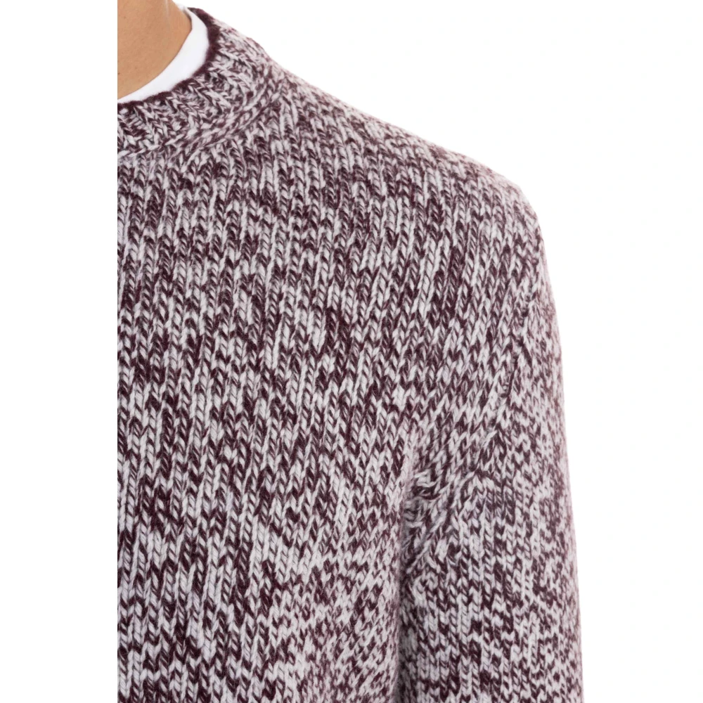 Barba Mouliné Stof Ronde Hals Sweater Multicolor Heren