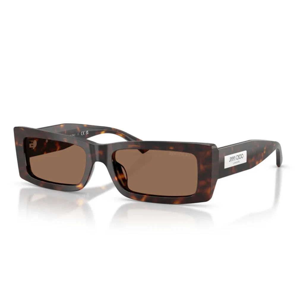Jimmy Choo Brown Woman Jc5040u 500273 Sunglasses Acetate Turtle Squared Normal - Image 3