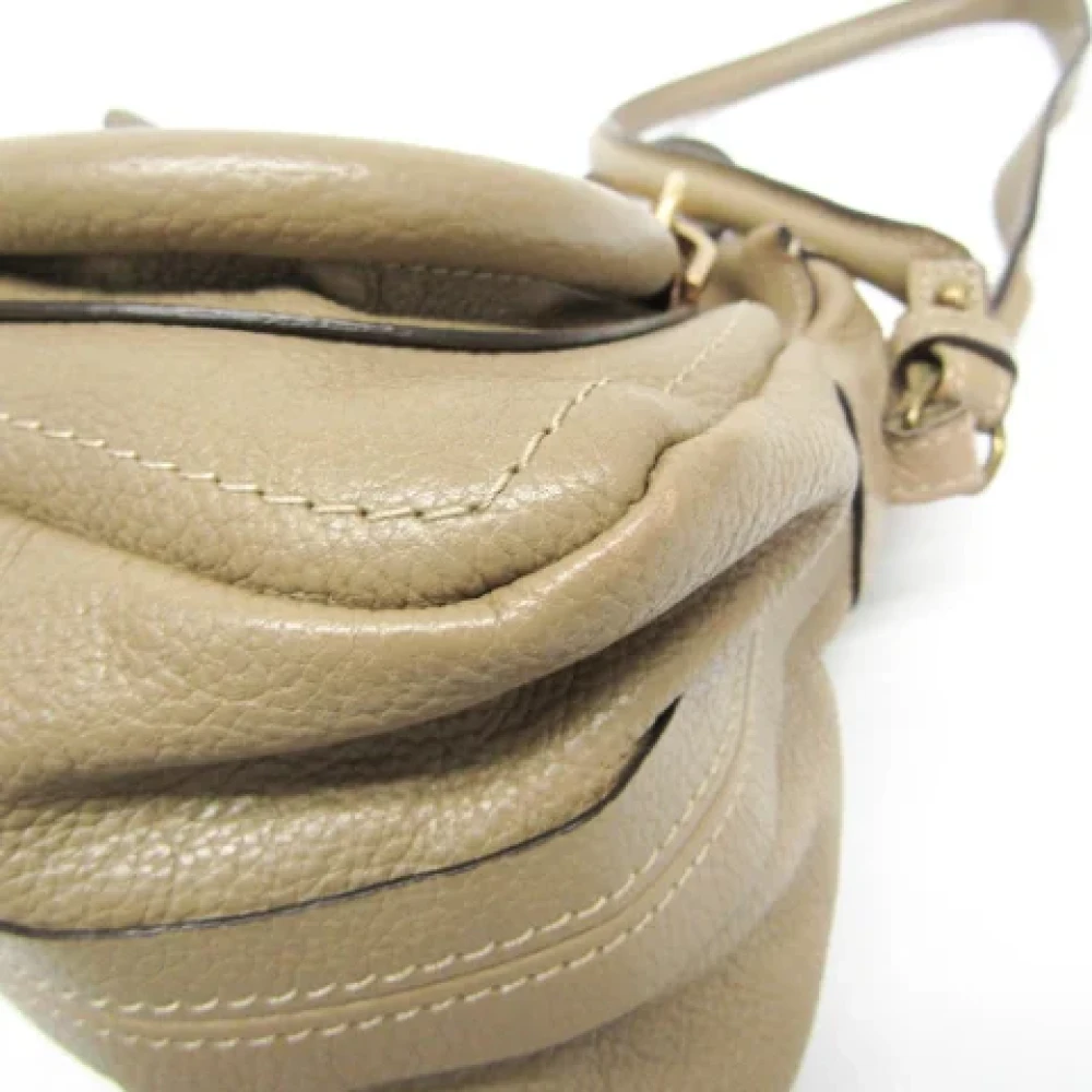 Chloé Pre-owned Leather handbags Gray Dames