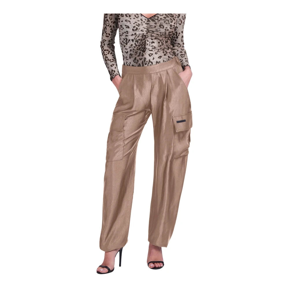 4Giveness Cargo Broek Fw25 Collectie Beige Dames