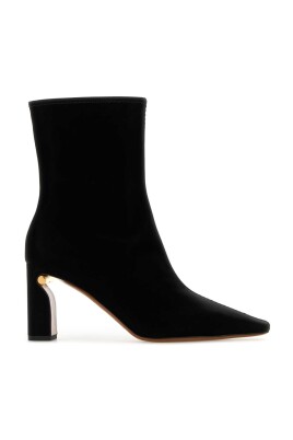 black-fabric-ankle-boots-8cm-heel