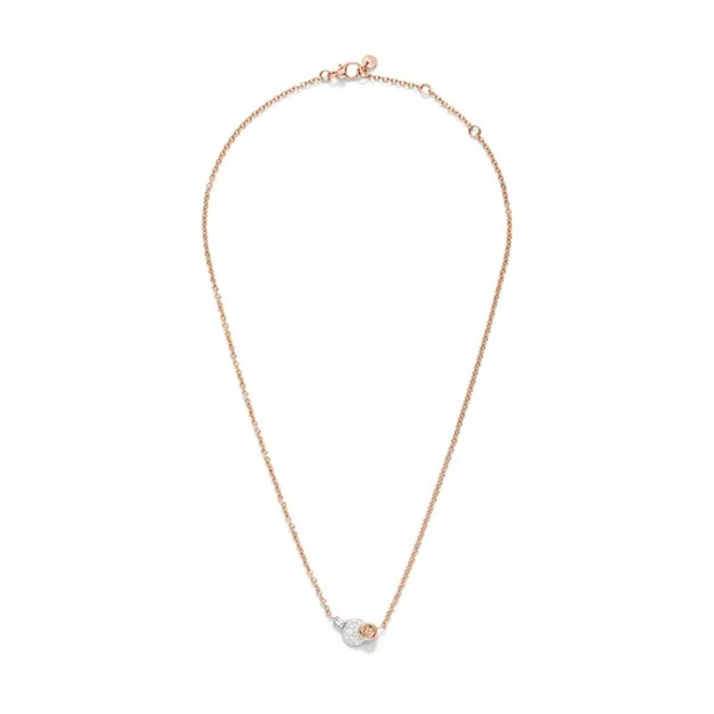 Pomellato Donna - Pcc4070O6Whrdb0Br - Halsband Sand roséguld och diamanter Yellow, Dam