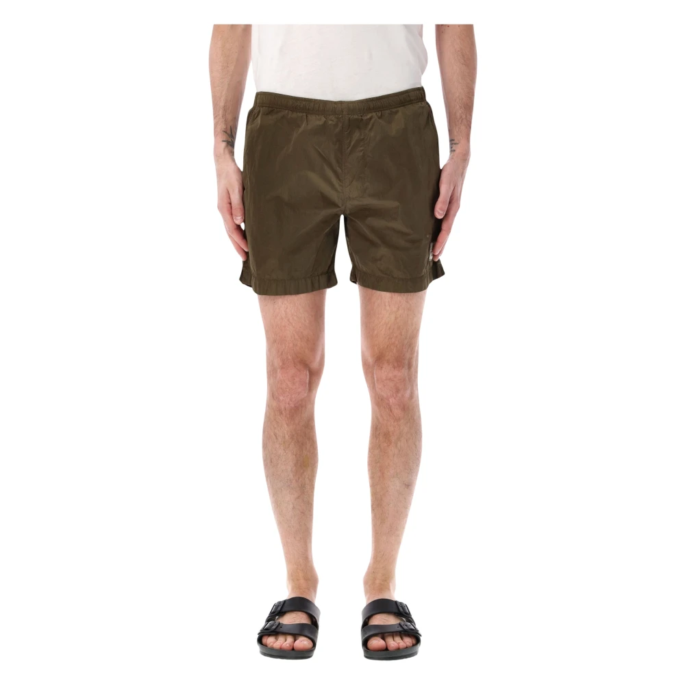 C.p. Company Men's Green Beachwear, Xl, Beachwear Boxer