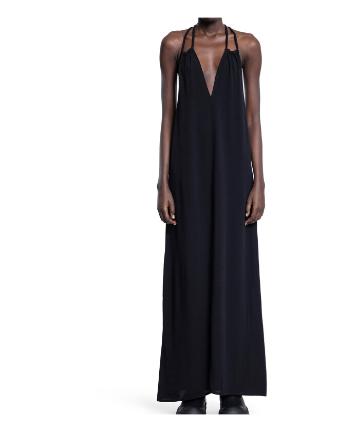 black-viscose-jersey-deep-v-neck-dress