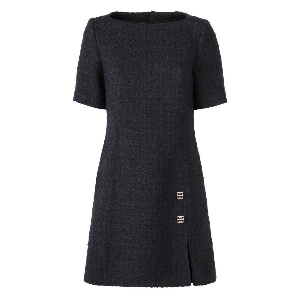 Givenchy Tweedjurk met 4G-knopen Blue Dames