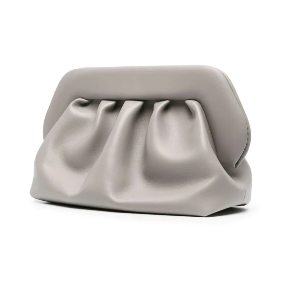 THEMOIRè Grijze Kunstleren Clutch Tas Gray Dames