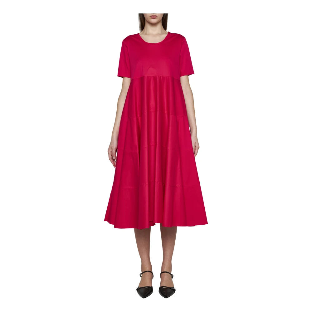 Blanca Vita Rode Midi Jurk met Zakken Red Dames