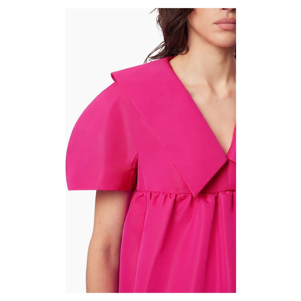 Nina Ricci Roze Taffeta Babydoll Top Pink Dames
