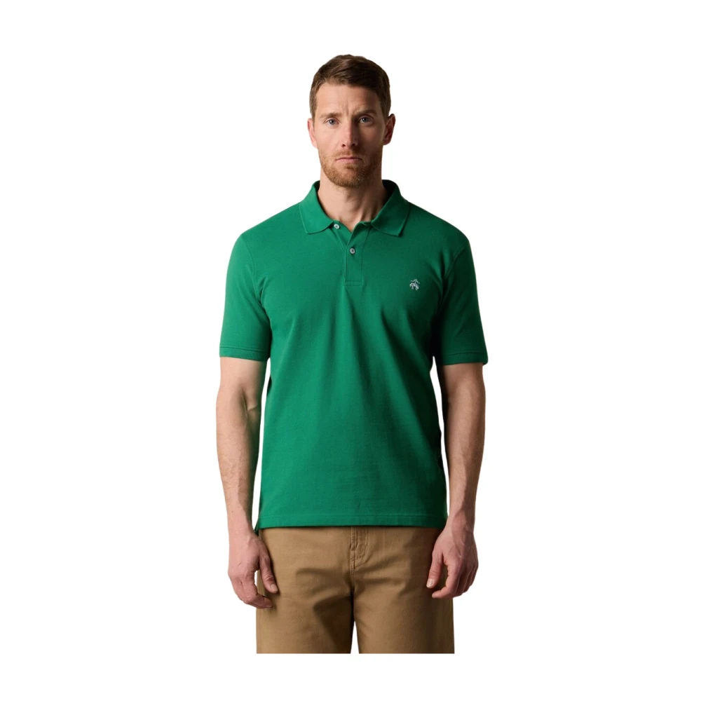 Brooks Brothers Men's Green Polo Shirts, 3XL, Cotton Piqué Polo