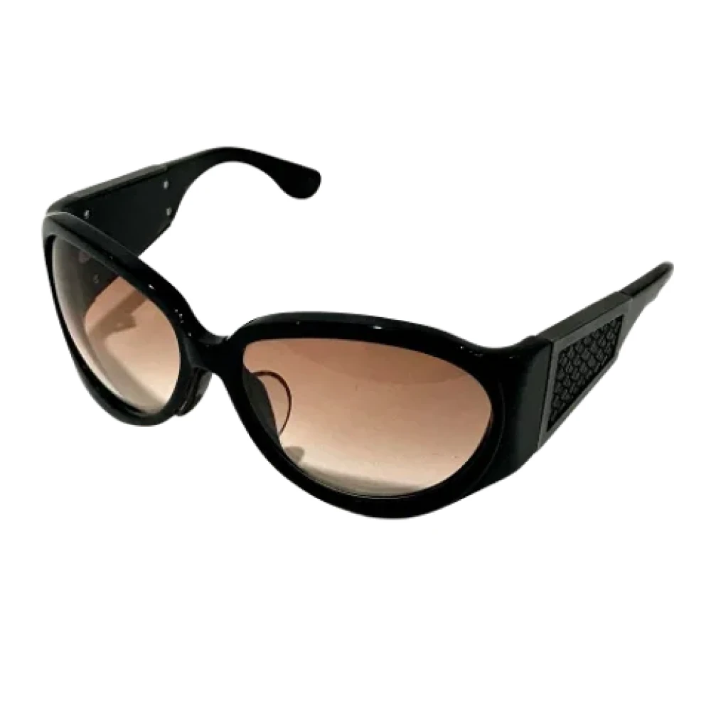 Bottega Veneta Vintage Pre-owned Fabric sunglasses Black Dames