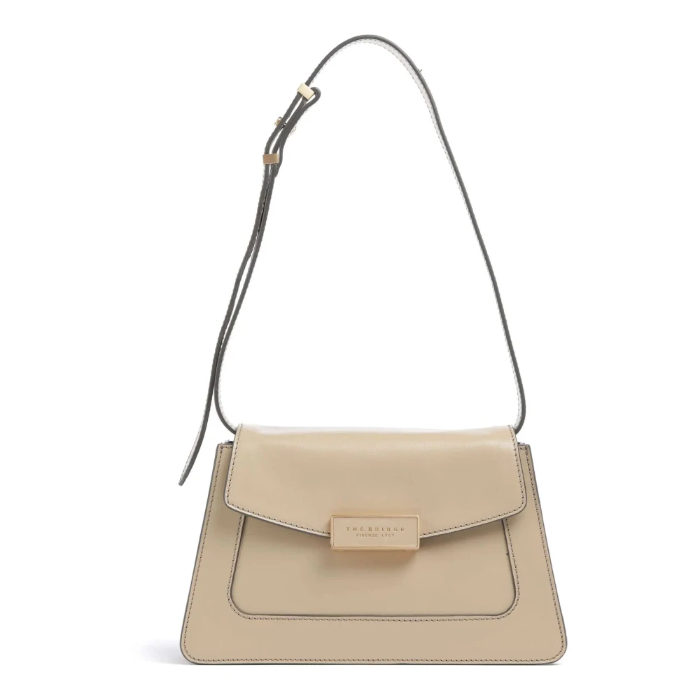 The Bridge Stijlvolle Crossbody Tas Beige Dames