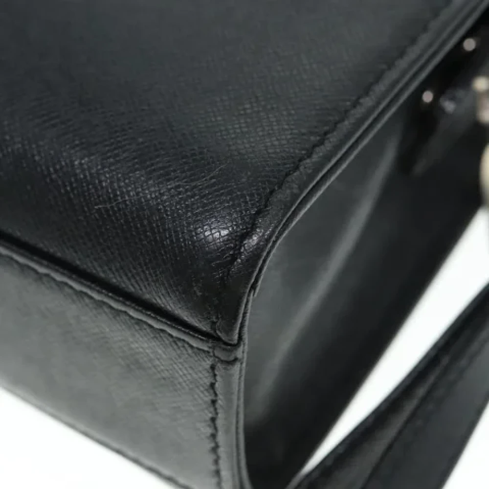 Burberry Vintage Pre-owned Leather clutches Black Dames