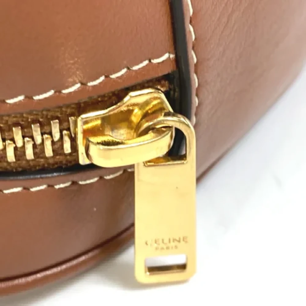 Celine Vintage Pre-owned Leather shoulder-bags Brown Dames