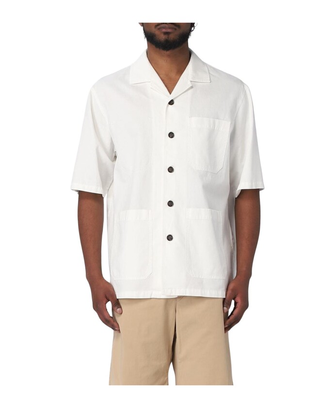 chemise-casual-jaune-creme