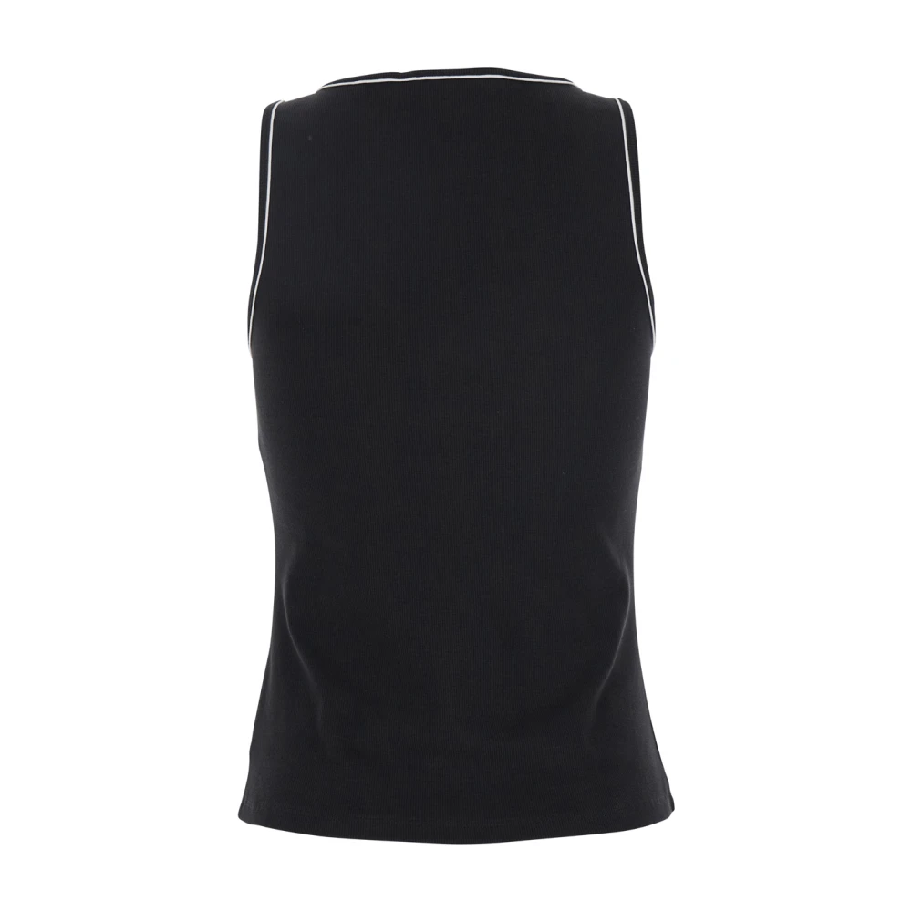 Theory Zwarte Scoop Neck Tank Top Black Dames