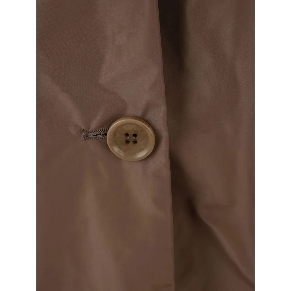 Aspesi Kameeljassen met lage schouder en revers kraag Brown Dames