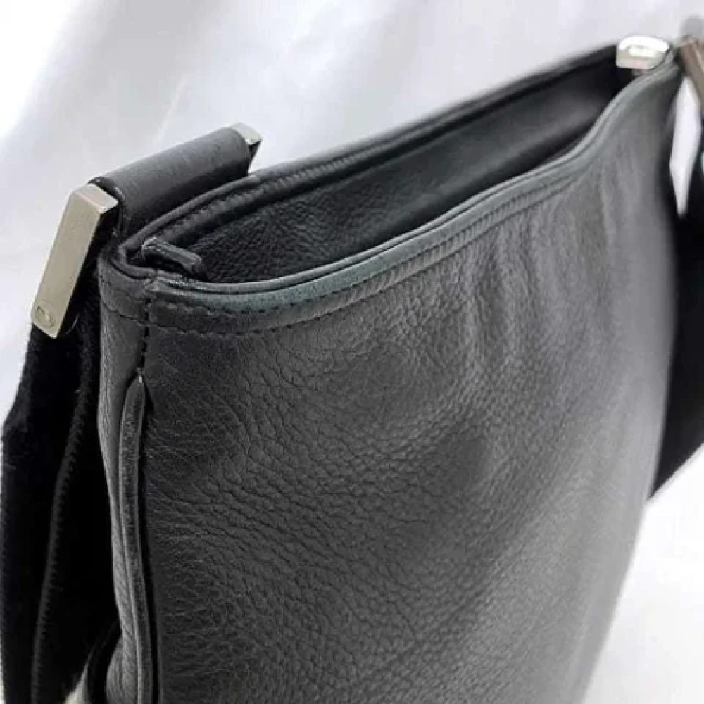 Gucci Vintage Pre-owned Leather shoulder-bags Black Dames