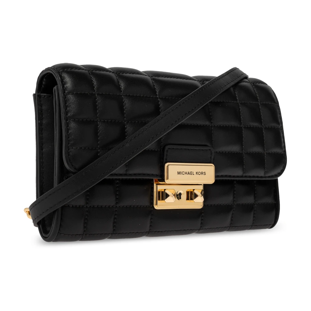 Michael Kors Portemonnee met schouderband Tribeca Black Dames
