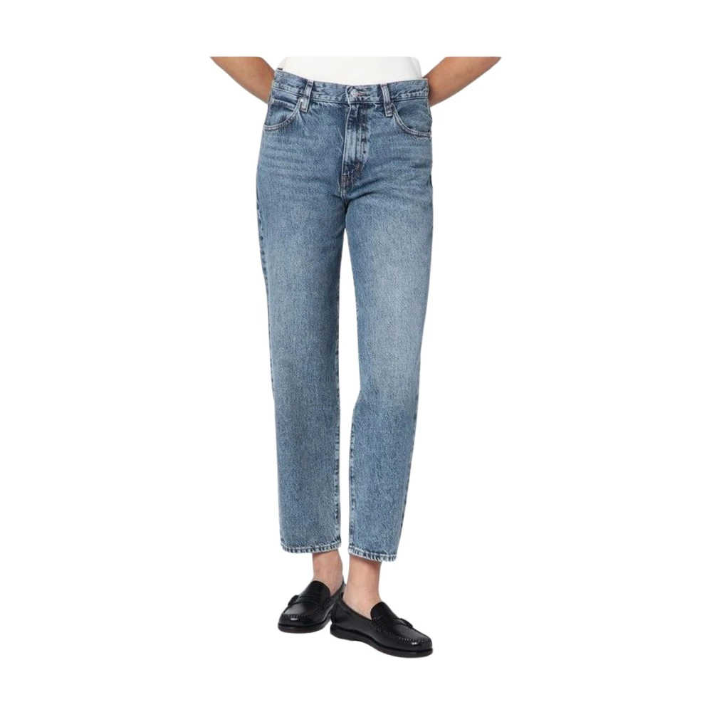 Frame Women's Blue Cropped Jeans, W29, Le Jane Straight Leg Jeans
