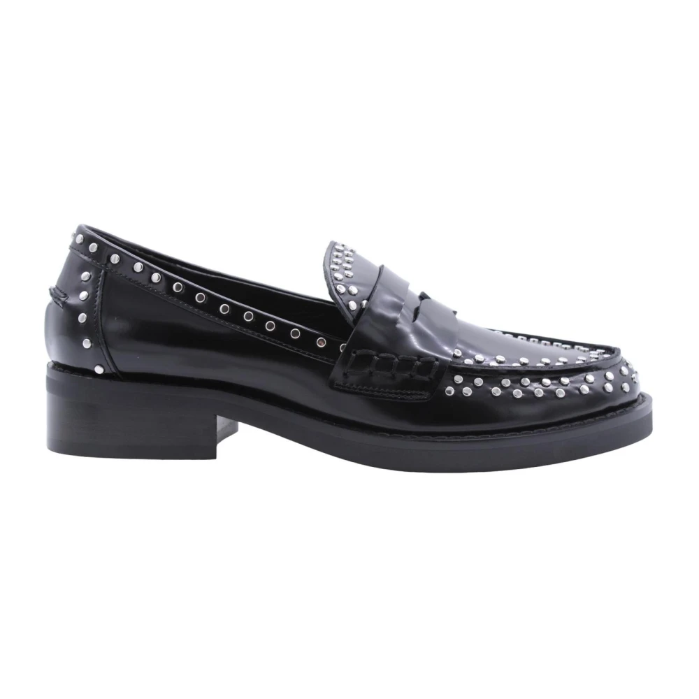 Bibi Lou Frandus Loafers - Stiliga och Bekväma Platta Skor Black, Dam