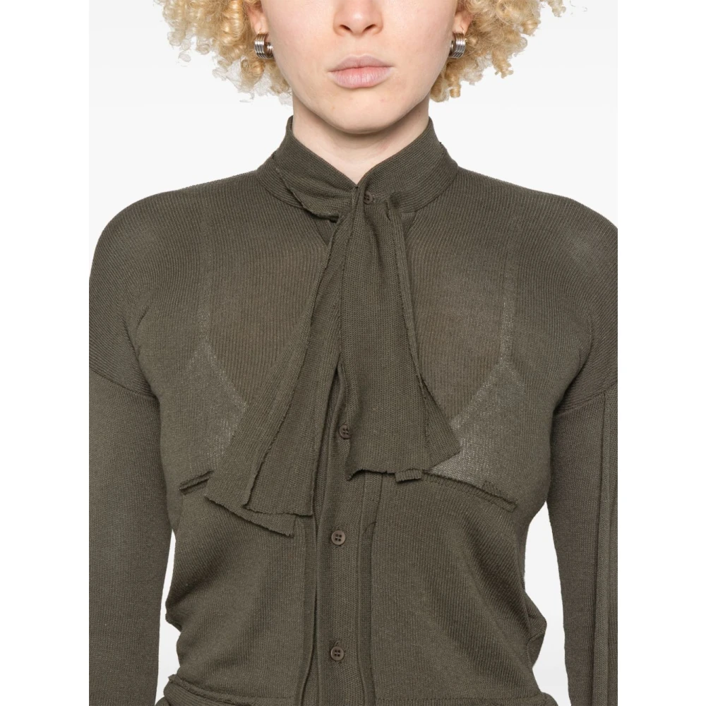 Ottolinger Groene Trui met Knoopsluiting Green Dames