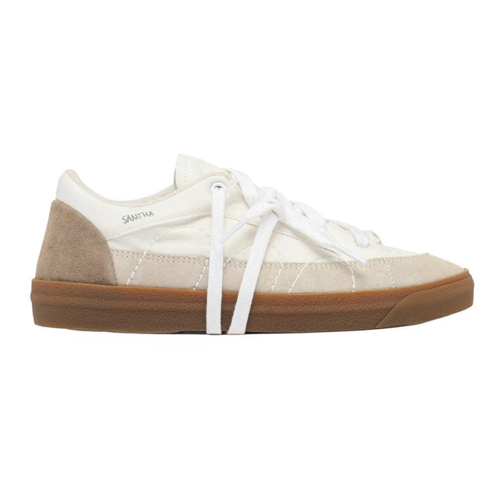 Santha Men's White Sneakers, 9 Uk, Trainers