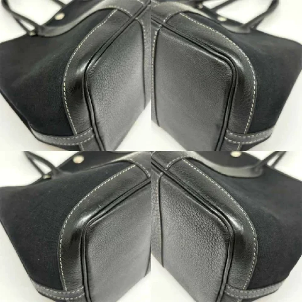 Hermès Vintage Pre-owned Canvas handbags Black Dames