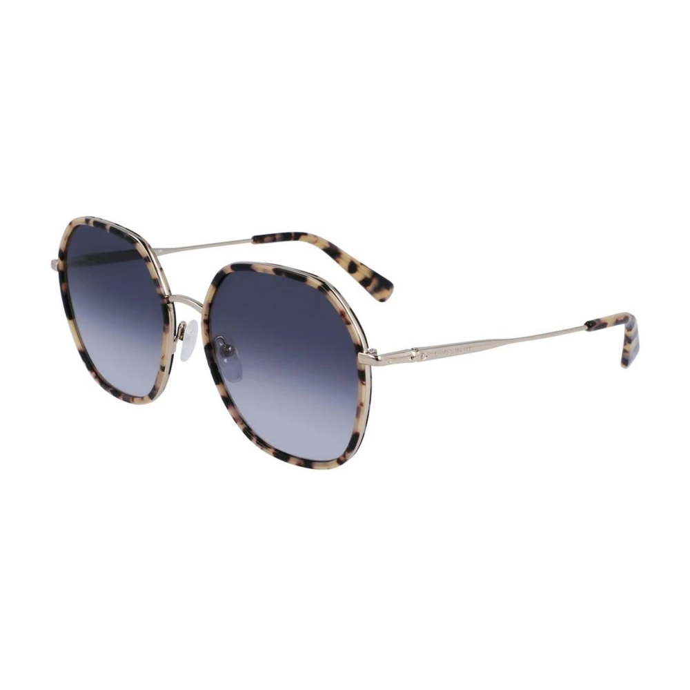 Longchamp Women's Yellow Metal Frame Sunglasses With Uv Protection