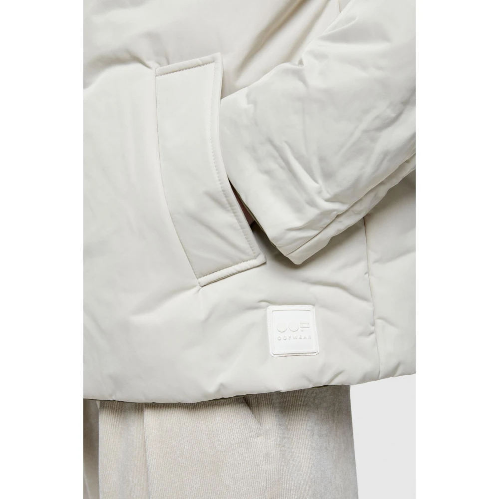 OOF Wear Omkeerbare korte jas met capuchon Green Dames