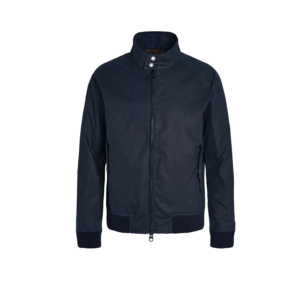 Baracuta Marineblauwe Katoenen Jas met Tartan Voering Blue Heren