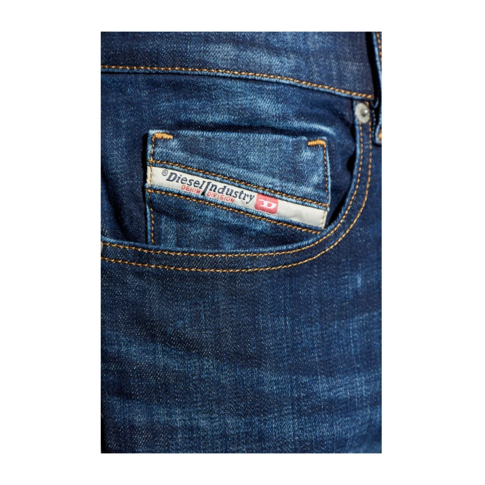 Diesel Blauwe Denim Jeans 5-Pocket Stijl Blue Heren
