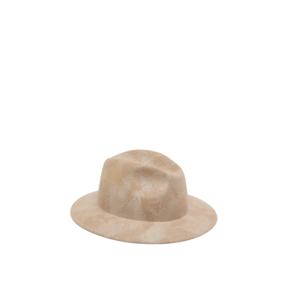 Dondup Women's Beige Accessories, One Size, Cappello In Feltro