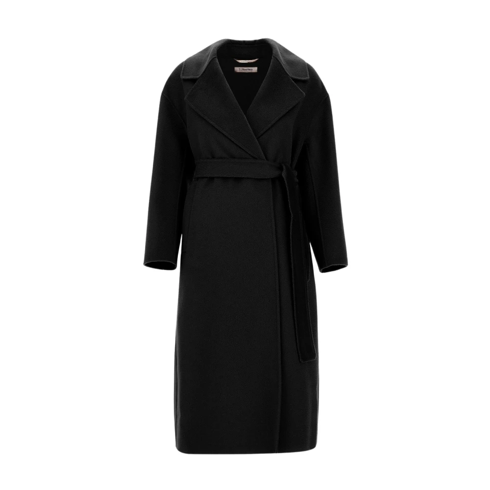Max Mara Wollen Manuele Jas Black Dames