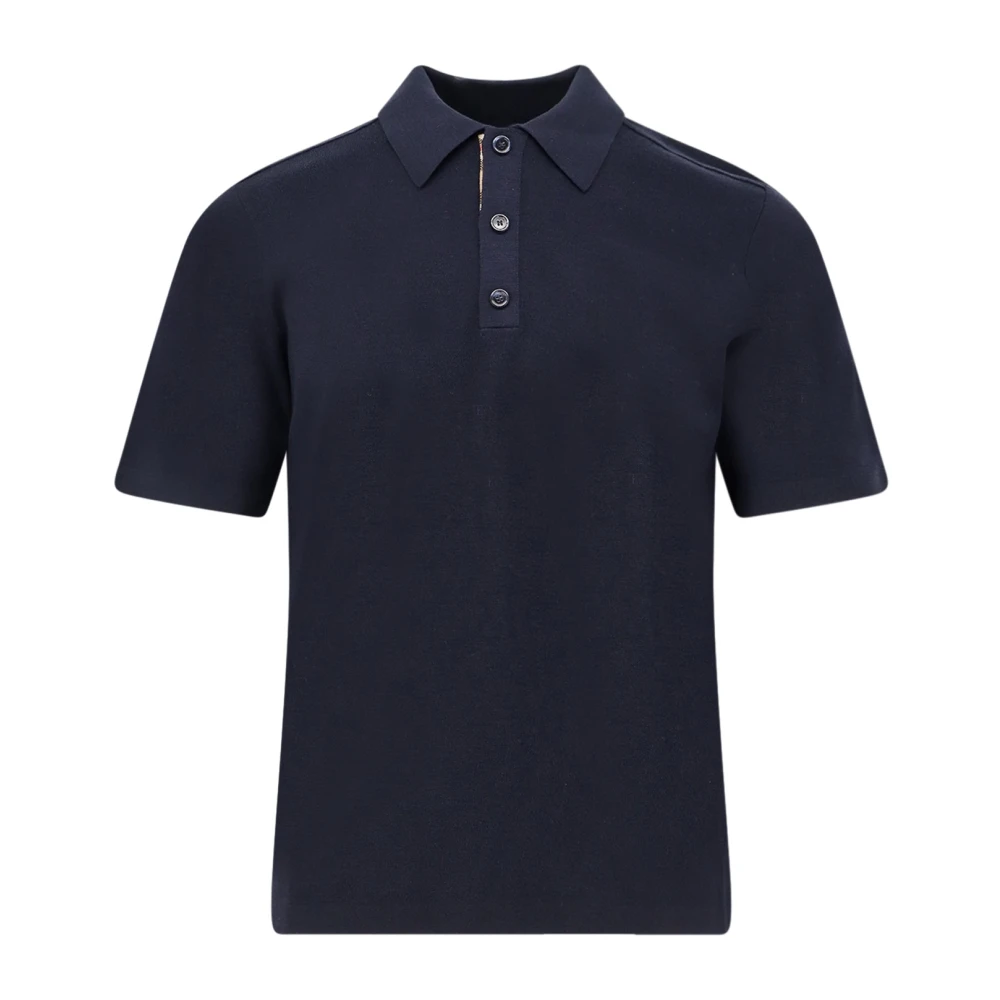Burberry Men's Blue Classic Polo Shirt Wool